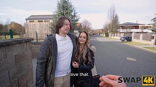 SWAP4K. Expected a BBQ party, experienced hot sex with massive boobs cutie and cucked her BF