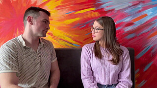 Latina College Student with Glasses Fucks Professor to Pass Her First Year English Class