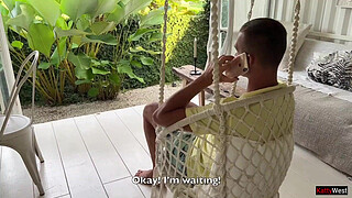 Prank on a babe from the Snake Catching Service - Showed her my snake in my pants