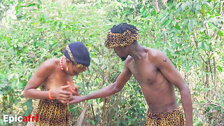 Adam and Eve - their first sex in the garden of Eden