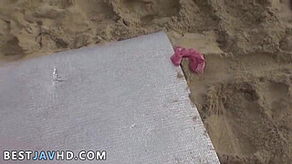 Uncensored Japanese megumi haruka asian lady providing deep throat outside, fantastic!