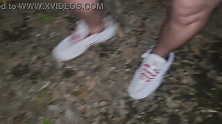 HORNY EXHIBITIONIST LOOKING FOR A VOYER | PUBLIC CUMSHOTS IN THE PARK AND MOANS - PUBLIC JERK OFF AND WALK WITHOUT PANTS WITH DICK ON SHOW