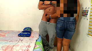 My cute neighbor asks me to fuck her hard with my big dick