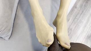 Horny Mature Rita Sucking Black Shaft POV With Cumshot