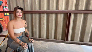 Teen Car Washer Takes Big Dick In Her Throat And Gets Fucked In The Forest