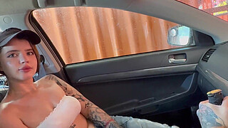 Teen Car Washer Takes Big Dick In Her Throat And Gets Fucked In The Forest