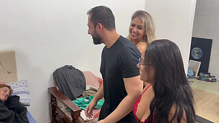 THIS IS A BIRTHDAY PRESENT LOOK AT THIS SURPRISE ORGY