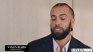 VIXEN Gorgeous Blonde Salesgirl Addison Shows Her Client Real VIP Pussy Service