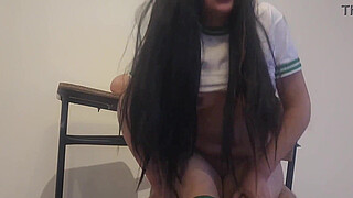 FUCK ME HERE! THE CLASSROOM IS EMPTY! Student sex in the classroom! School Chick penetrated in the classroom without a condom! 1<censored>s old and already fucking! - Real Homemade video