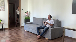 Private Lesson: The Blonde Teacher Seduces Her Student and Gets Fucked