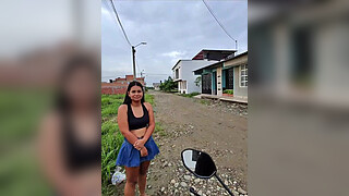 After the party, the babe waits for the Uber and I convince her to go to my house.