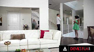 DEVILS FILM - Perfect Busty House Saleswoman Skylar Snow Squirts All Over The House She's Selling