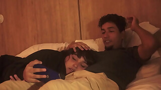 My stepsister swallows my cock after watching a movie PART 1