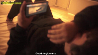 My stepsister swallows my cock after watching a movie PART 1