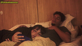 My stepsister swallows my cock after watching a movie PART 1