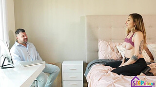 Hot Young Stepmom Rides Penis