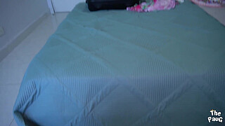 Big butt MILF stepmom “Stepson on this trip I want the bed all to myself” but it happened again ...