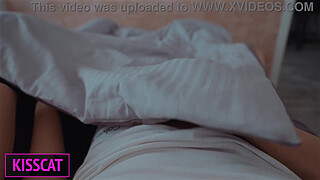 S3E8: Step son fuck step mom with her new husband in share bed till cum in pussy and mouth