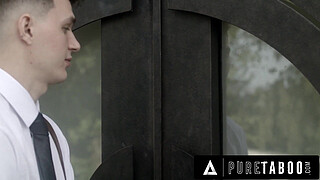 Lonely MILF Gets Spitroasted By Mormons