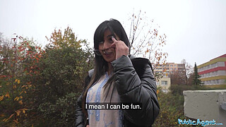 Public Agent Pakistani girl with big titties having sex with a guy in washroom