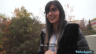 Public Agent Pakistani girl with big titties having sex with a guy in washroom