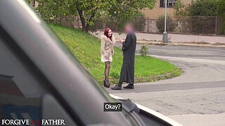 Gorgeous tattooed European alt chick loves big dick hard fast fuck in van after confessing to cheating with five guys