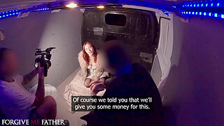 Gorgeous tattooed European alt chick loves big dick hard fast fuck in van after confessing to cheating with five guys