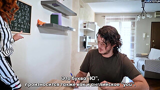 Dialogues in Russian - Russian language teacher fucks two students