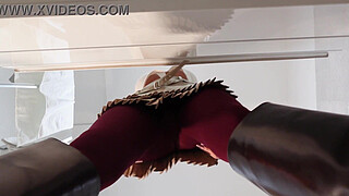 Hot Tight Shaved Pussy Big Tits Babe comes for Casting turns into a Porn Shooting for Pantyhose Academy