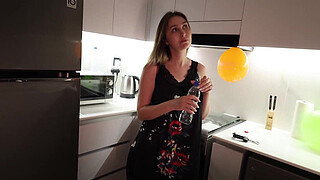 I fucked my friend's mom in the kitchen after his birthday