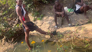 We nearly got caught by Fulanis in the riverside fucking