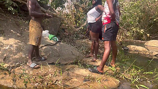 We nearly got caught by Fulanis in the riverside fucking