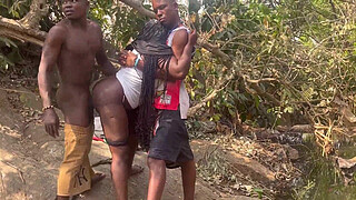 We nearly got caught by Fulanis in the riverside fucking