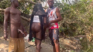 We nearly got caught by Fulanis in the riverside fucking