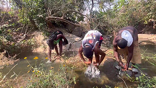 We nearly got caught by Fulanis in the riverside fucking