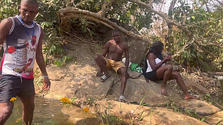 We nearly got caught by Fulanis in the riverside fucking