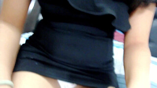 Hot threeway between a wife, a stepfather and the virgin stepdaughter Marianita