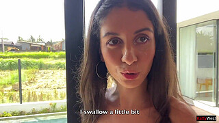 You have to fuck me hard if you want to work for my step Daddy! - Public Cumwalk