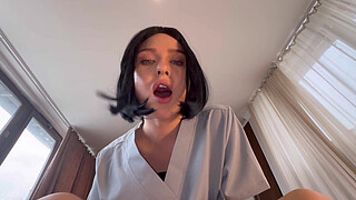 Therapist helps a football player to feel relif after injury by oily handjob and her tight arse