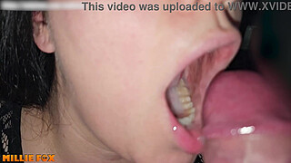 Mega Cumshot Compilation - MILF Swallows BIG Loads of Cum - Millie Fox