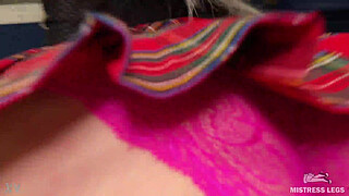 Goddess big butt in lacy pink panties bounces on your face POV