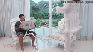 Naughty Housewife Jenifer Low gets anal fisted by Ob Submissive Nat and gets fucked by 2 big cocks with intense double penetration & pissed all over