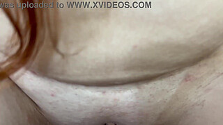 Fucking the pink pussy of the rich redhead babe (Natasha Fiore) from Minas Gerais