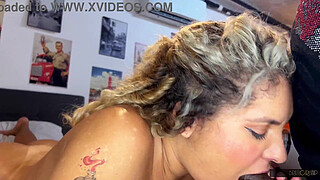 Barbara Sol (Brasilia) was crazy about this black shaft in her mouth