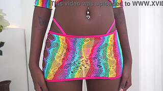 Jenny Pretinha, perfect body & breasts 20y Brazilian ebony, takes 2 huge dicks balls-deep (DAP, Anal, DP, Double pussy, ATM, dirty talk) OB492