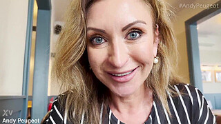 Public POV Blowjob From Hot Big Tits MILF Julia North Inside Coffee Shop