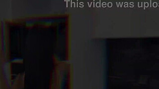 Sexy teen Belinda pink in erotic milk show in first DP interracial