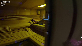 Steamy Sauna Seduction: Big Booty Girl Gets Pounded Hard