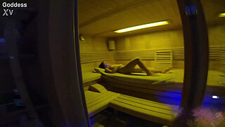 Steamy Sauna Seduction: Big Booty Girl Gets Pounded Hard