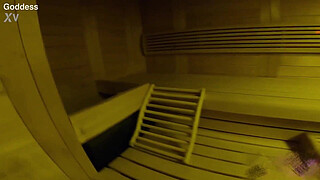 Steamy Sauna Seduction: Big Booty Girl Gets Pounded Hard